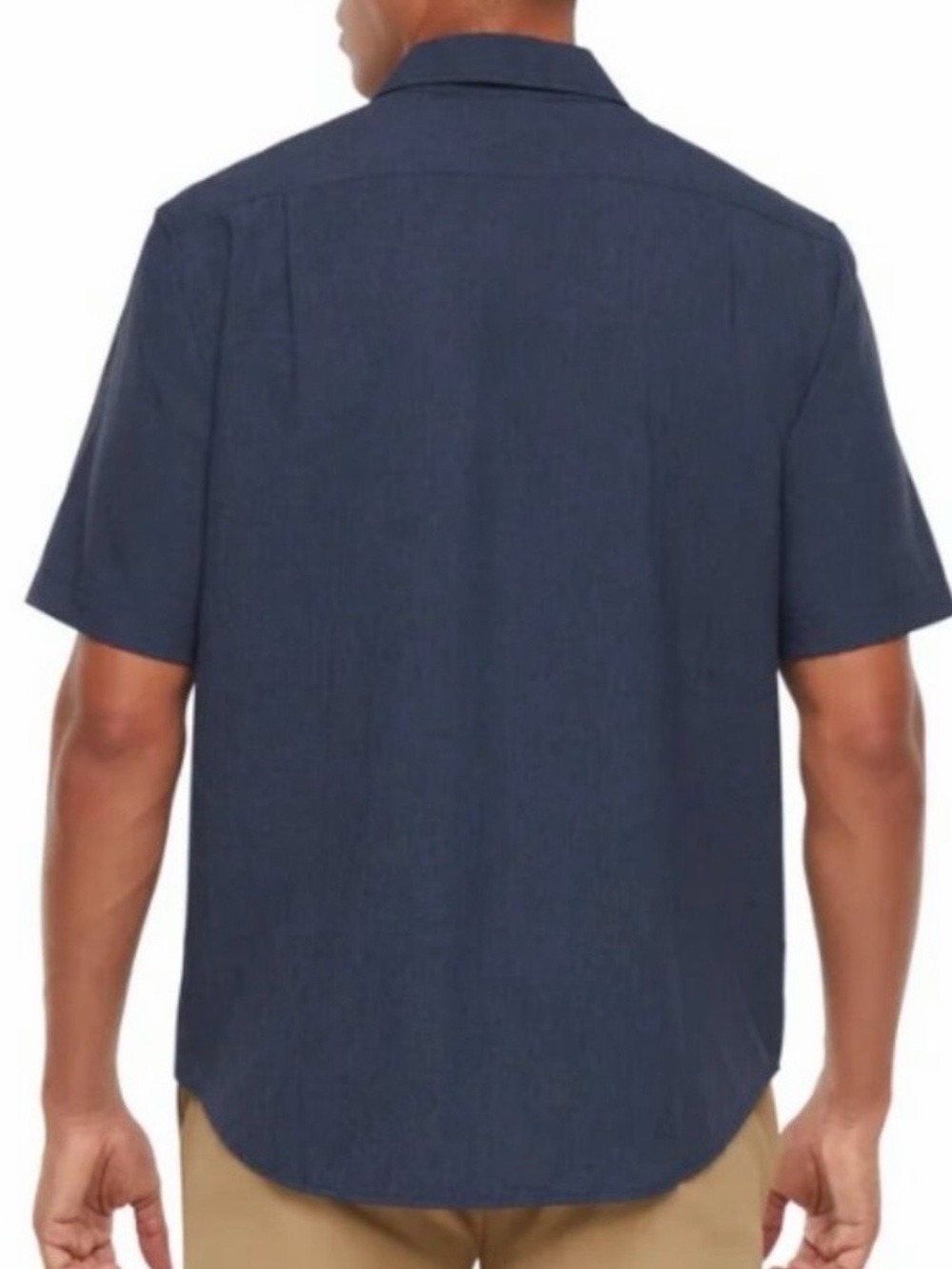 Orvis Men's Short-Sleeve Tech Button-Down Shirt Navy - Picture 2 of 5